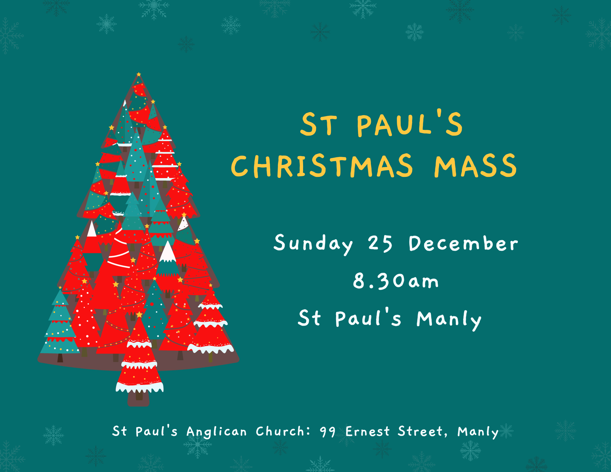 Christmas Mass St Paul's Manly